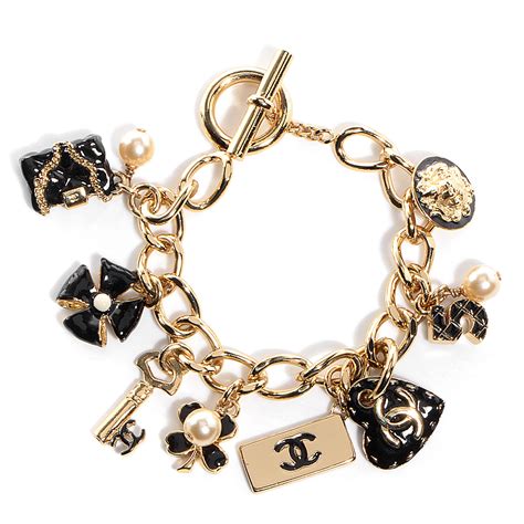 authentic chanel charms|authentic Chanel charm bracelets.